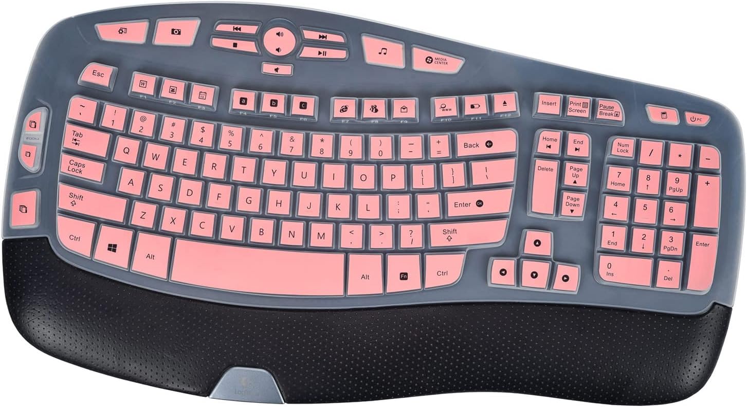 Protective Pink Keyboard Cover for Logitech Wave (Pink)