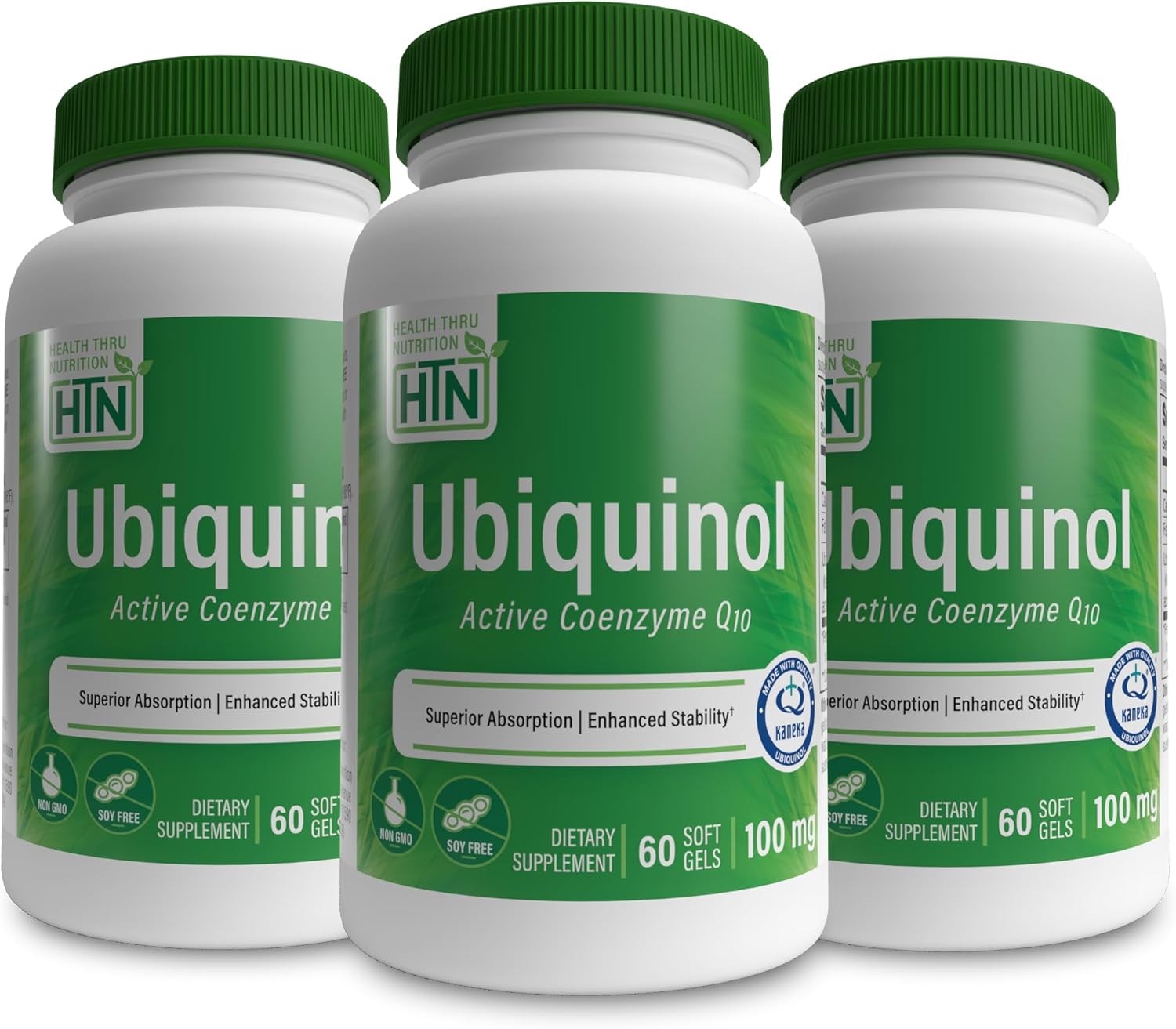 Ubiquinol 100mg by Health Thru Nutrition for Heart Health