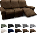 Couch Cover 8-Piece Set Washable Recliner Sofa Slipcovers - Leather