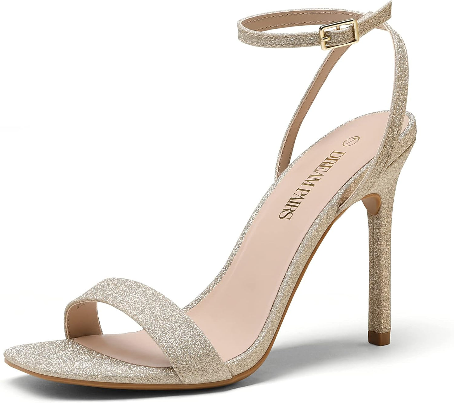 DREAM PAIRS Womens High Stilettos Open Square Toe Heels