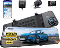 AZDOME PG17 Max 4K+2.5K Mirror Dash Cam - Clear Front and Rear