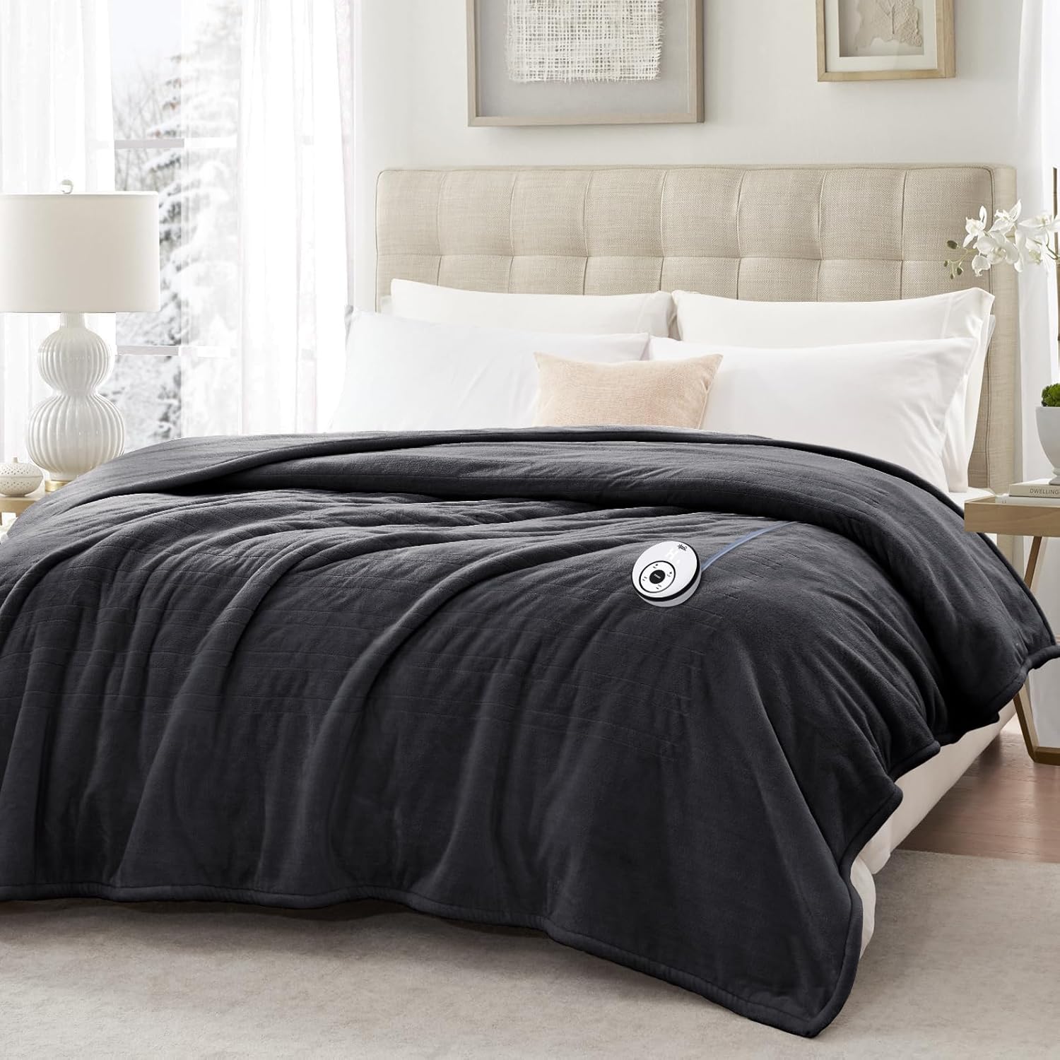 Sealy Electric Blanket Twin Size with 10 Heat Levels for Comfort
