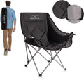 Oversized Camping Chair Folding Padded Wide Seat - Comfortable Outdoor