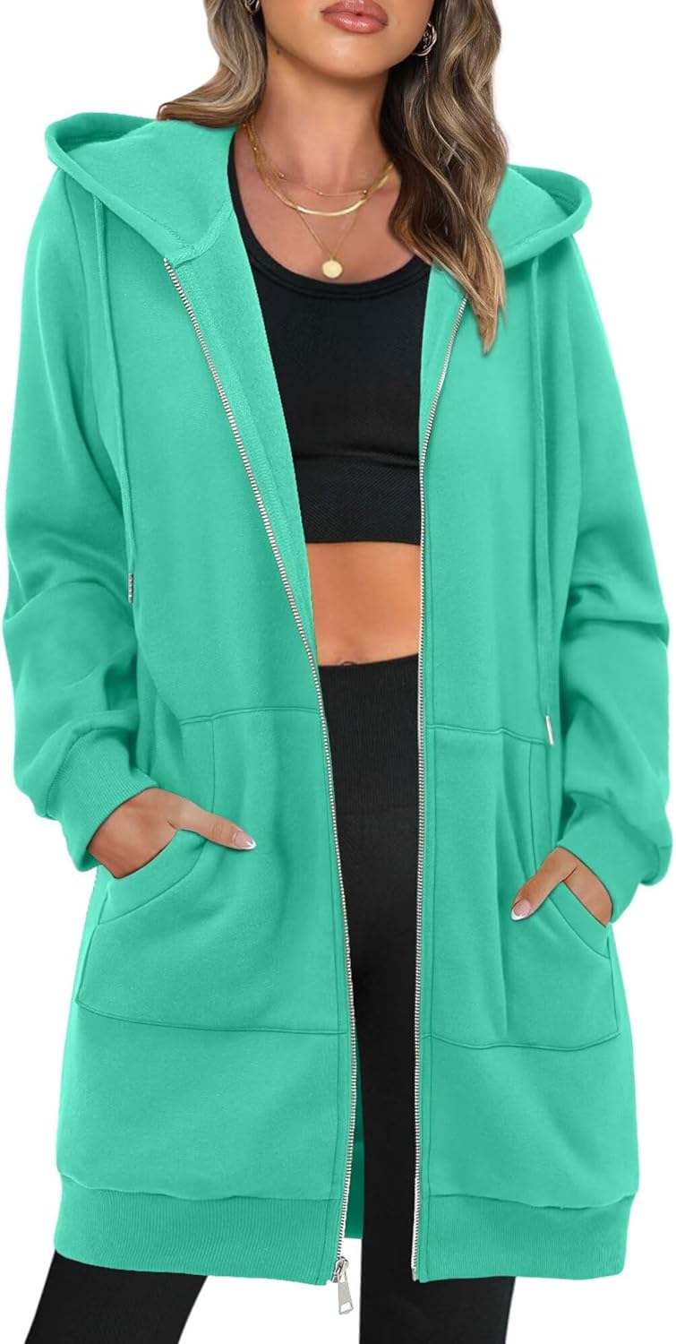 StunShow Women's Oversized Zip Up Hoodies for Casual Style