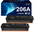 206A W2110A Toner Cartridge Black 2-Pack - Reliable High Yield