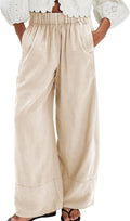 Linen Pants for Women: Casual Palazzo Trousers with Pockets