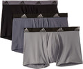 adidas Men's Performance Boxer Brief Underwear 3-Pack - Quick-Dry