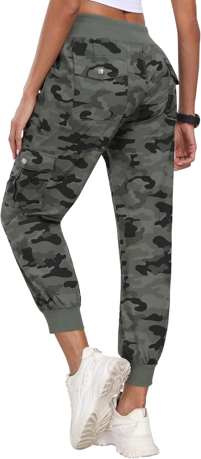 MoFiz Women's Lightweight Hiking Cargo Pants for Outdoor Fun