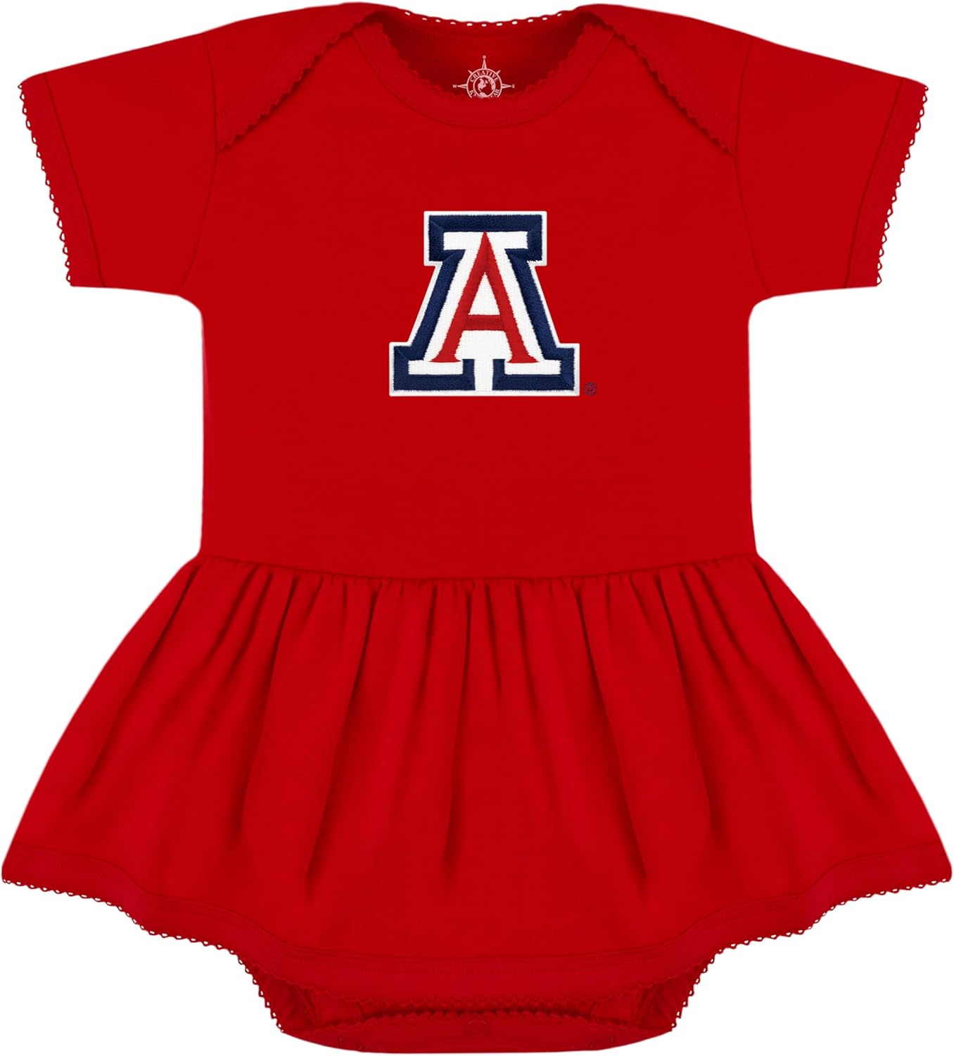 Creative Knitwear College Baby Picot Bodysuit Dress for Girls