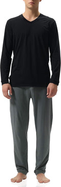Men's Cotton Pajama Set with Pockets - Soft Combed Cotton Fit