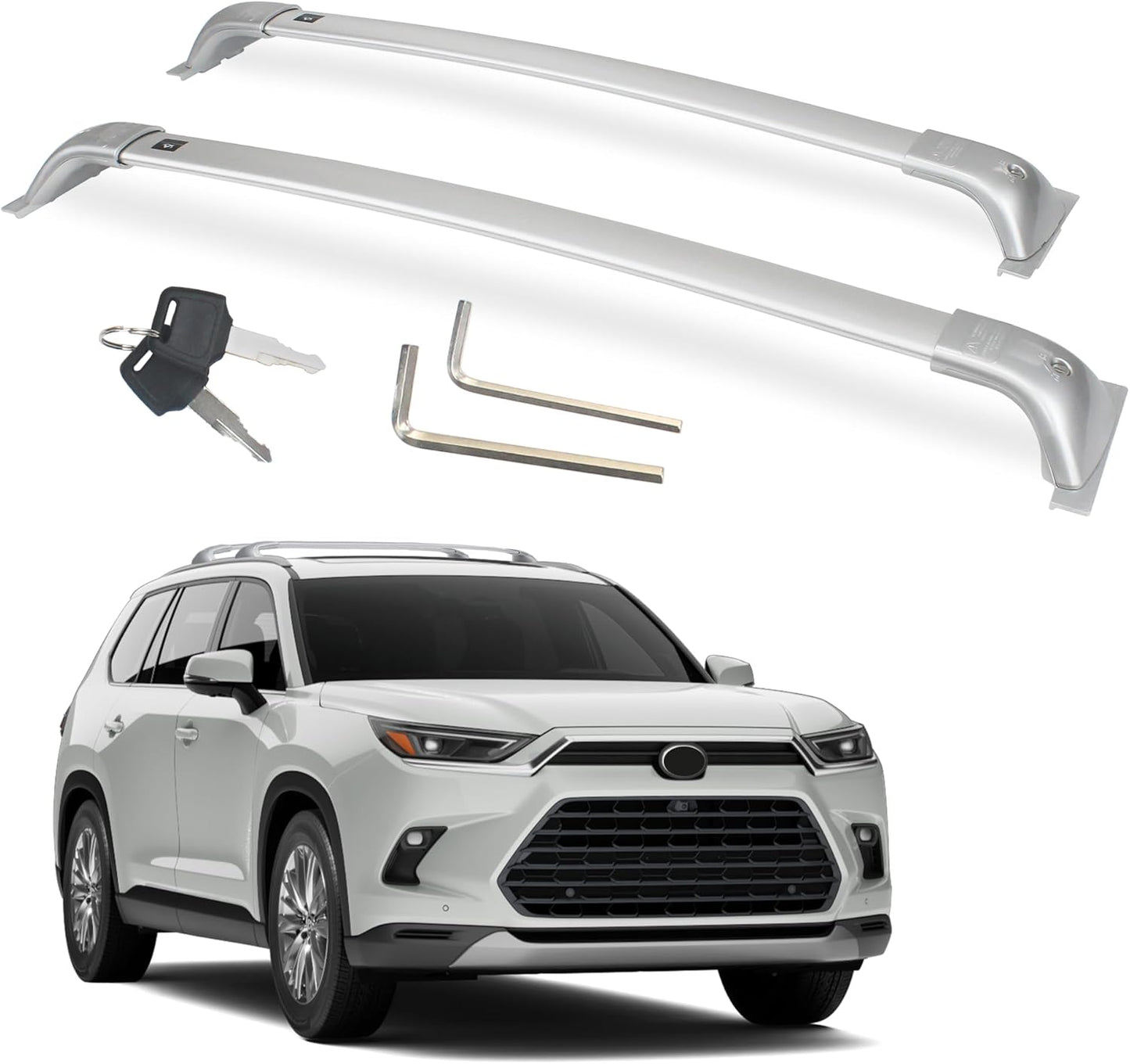 Autekcomma Heavy Duty Roof Rack Crossbar for Toyota Grand Highlander