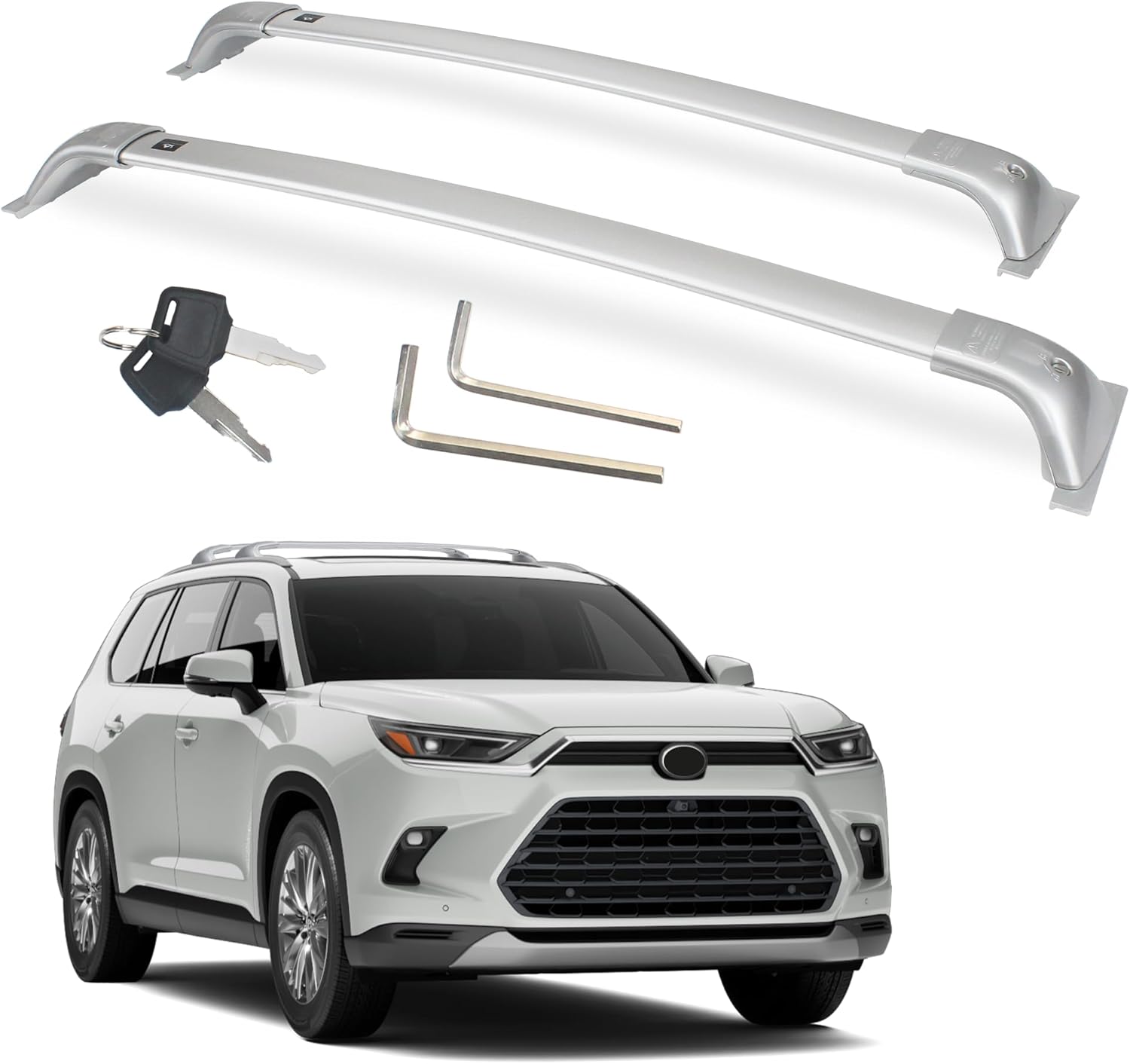 Autekcomma Heavy Duty Roof Rack Crossbar for Toyota Grand Highlander