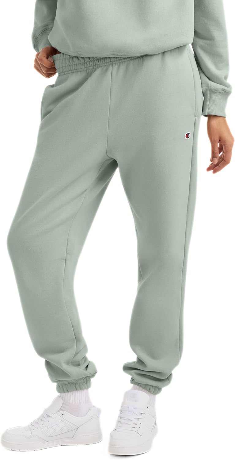 Champion Womens Cinched-Bottom Fleece Sweatpants for Comfort