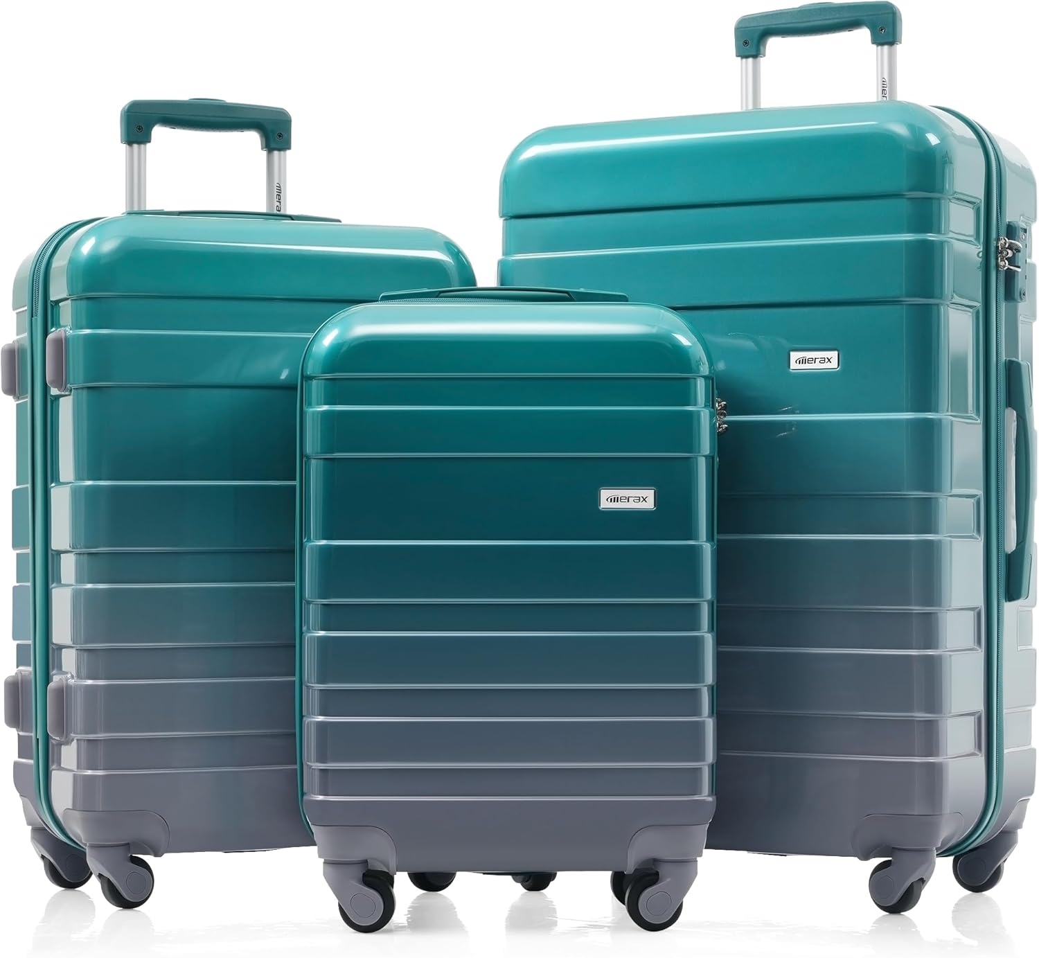 Merax 3 Piece ABS Hardshell Luggage Set for Travel Enthusiasts