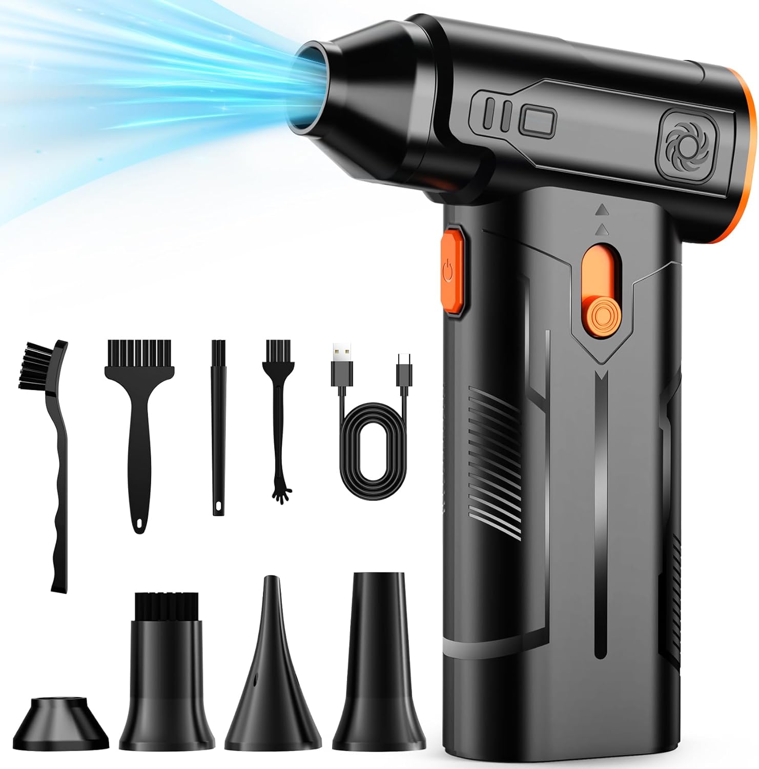 Compressed Air Duster with 130000RPM for Efficient Cleaning