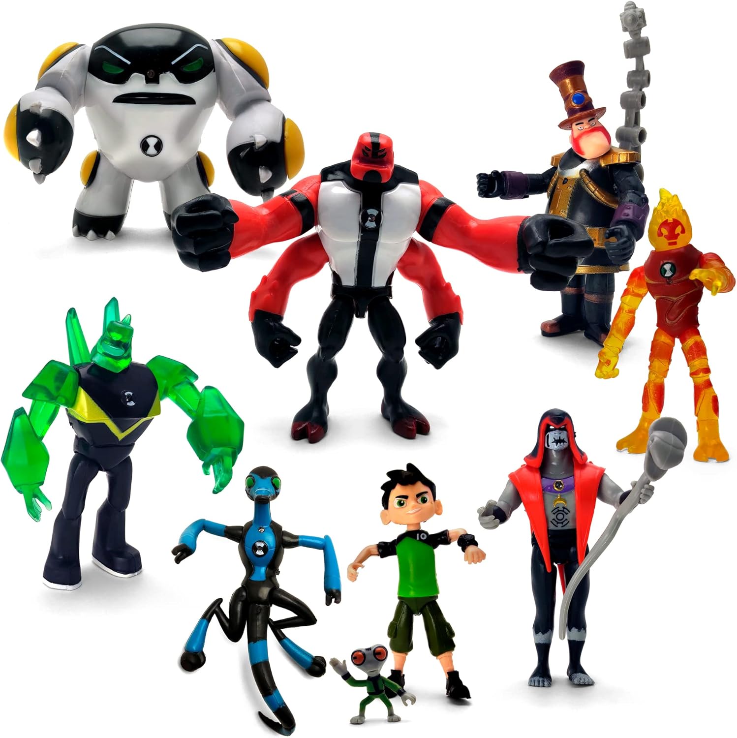 Figures Based on Ben 10 Action Figures - Set of 9 Toys for Kids