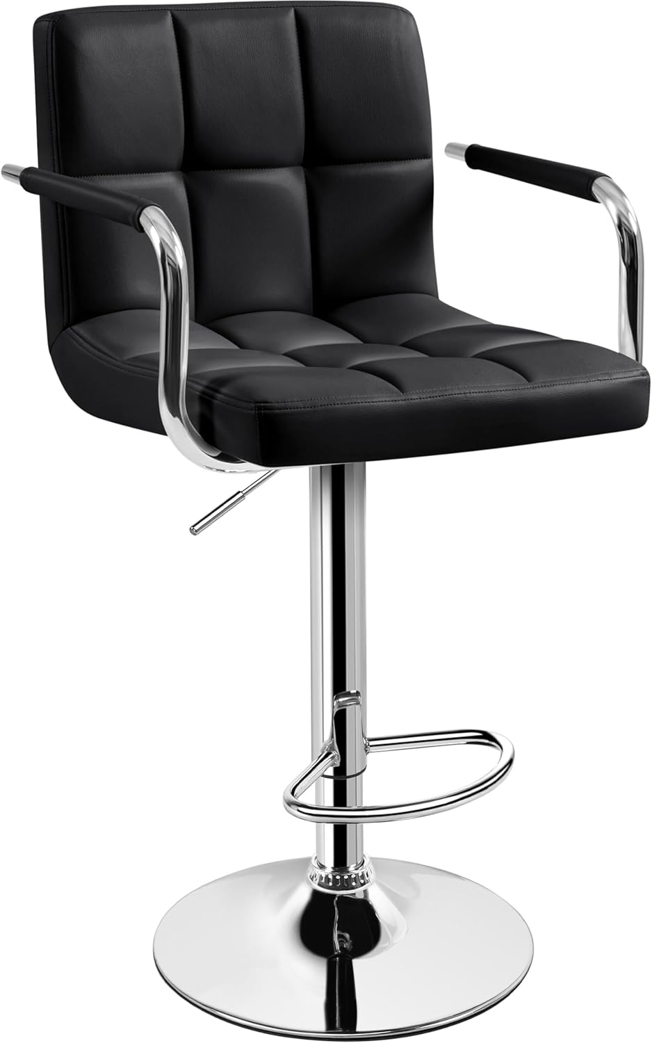 Yaheetech Adjustable Swivel Bar Stools with Cozy Armrests