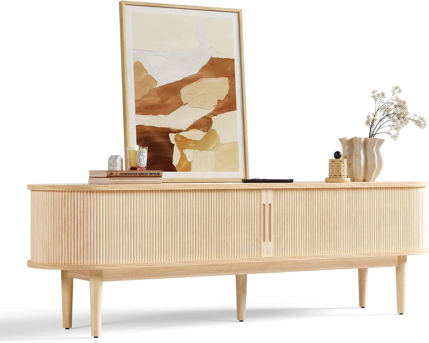 Mid-Century Modern TV Stand - Stylish 75 Entertainment Unit