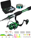 Ghosthorn Telescoping Fishing Rod and Reel Combo - Compact Travel Kit