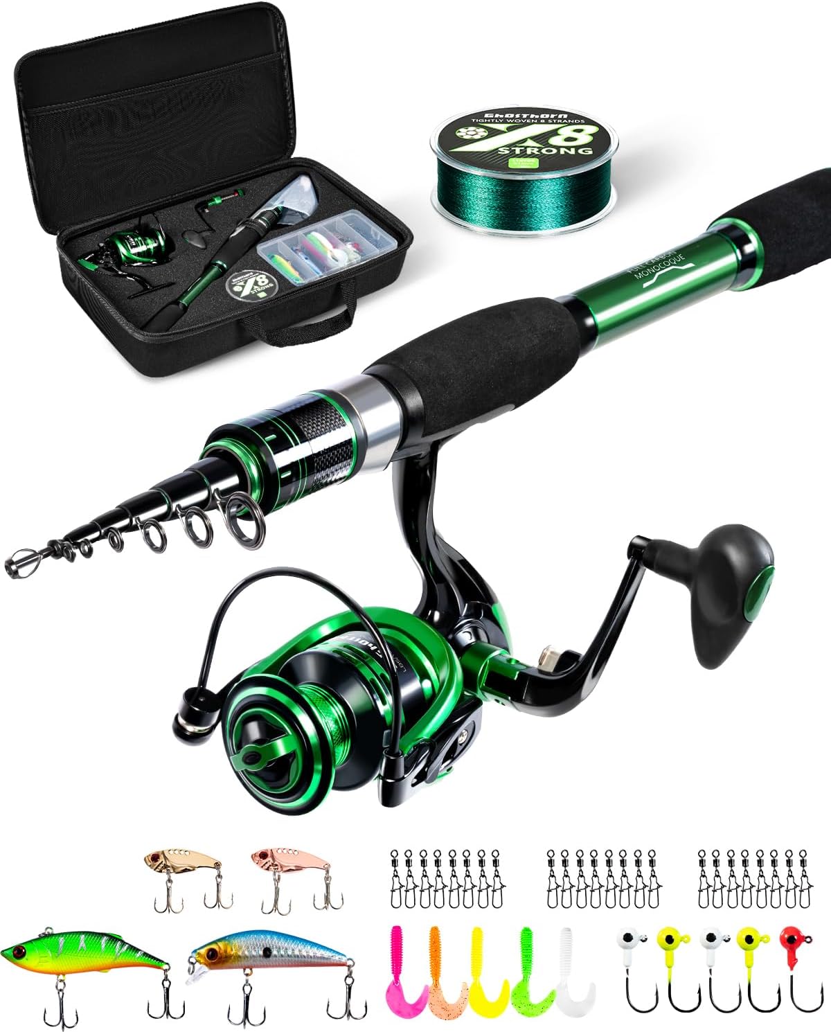 Travel-Friendly Ghosthorn Fishing Combo