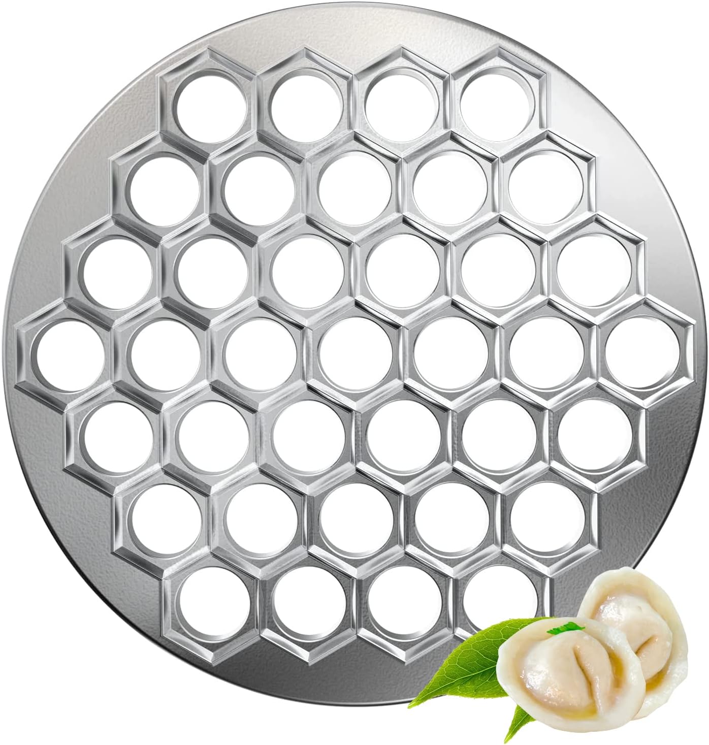 37-Hole Aluminum Pelmeni Maker - Kitchen Essential!