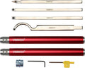 9 PCS Carbide Wood Lathe Turning Tool Set - Long Handle Hollowing Kit