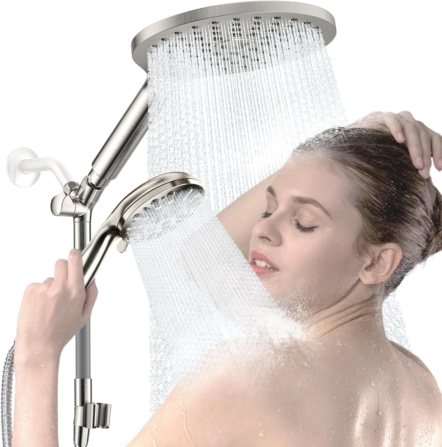KAIYING Dual Shower Heads with Handheld Spray Combo for Luxury