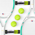 Pro Tennis Racket for Adults 27 in Speed Racquet with Bag - 2 Player