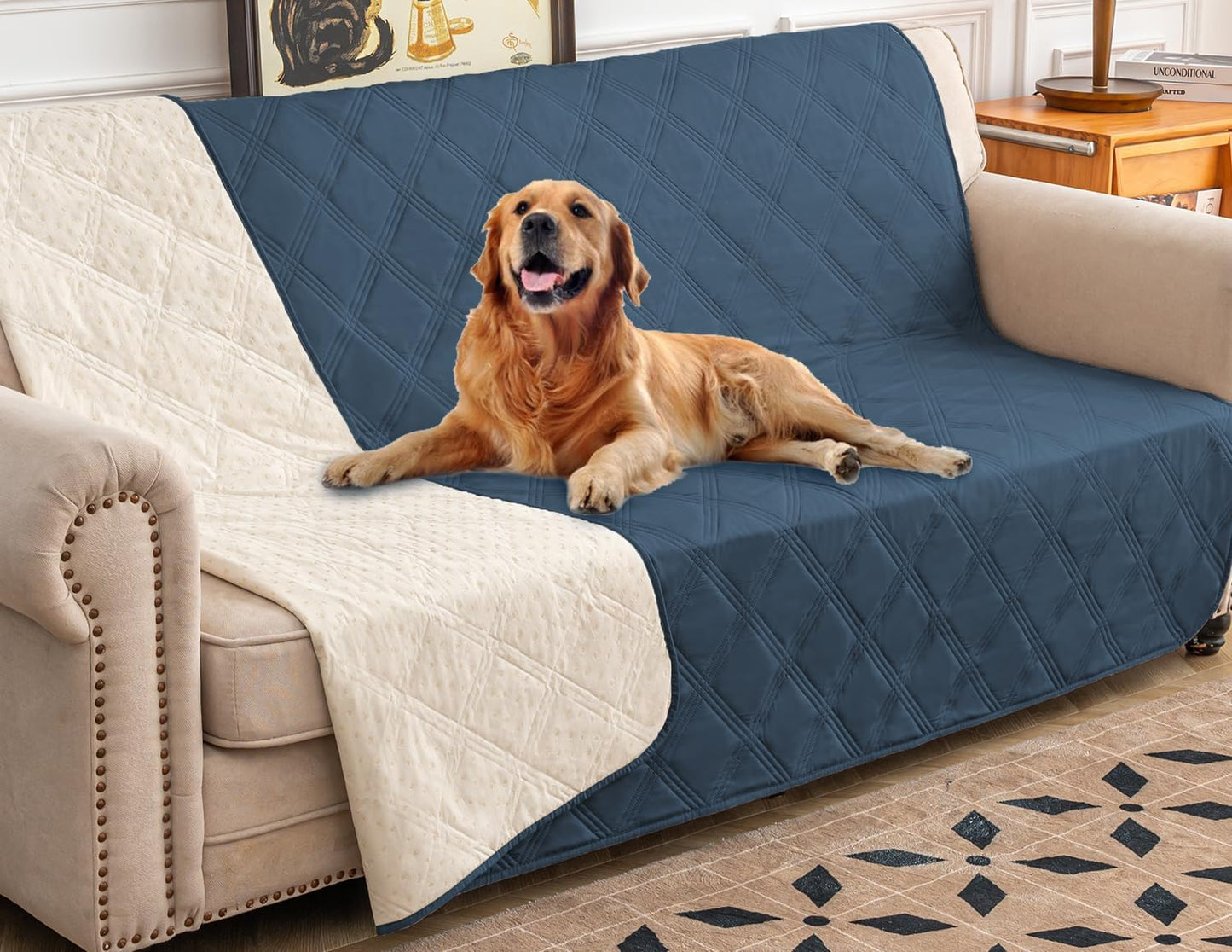 Ameritex Waterproof Dog Bed Cover Blanket for Pets and Furniture