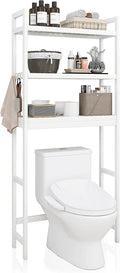 Bamboo Over-The-Toilet Organizer Rack - 3-Tier Adjustable Space Saver