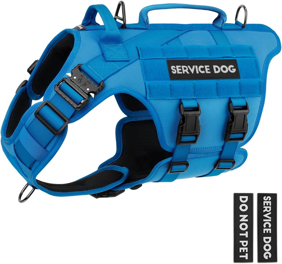 Tactical Dog Harness for Large Breeds - Perfect Fit & Durable