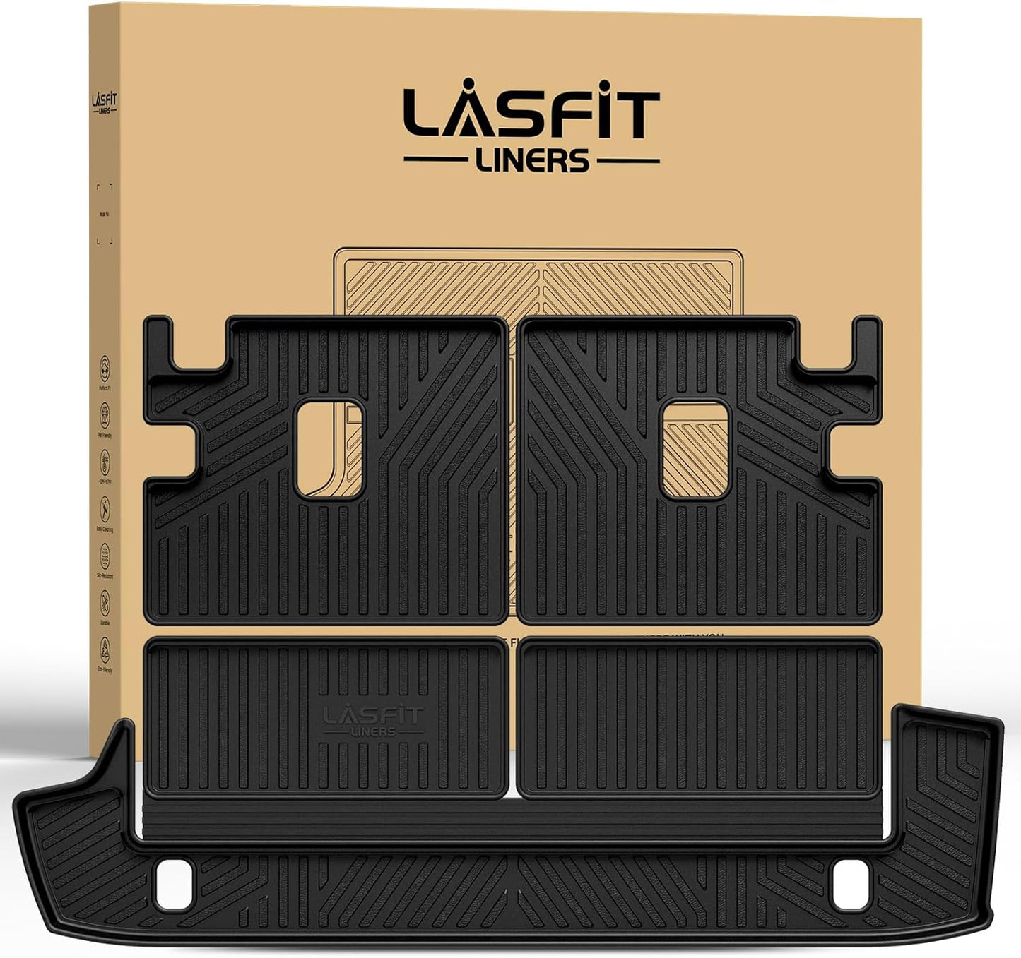 Custom Fit Cargo Mats for Toyota 4Runner 2013-2024, All Weather