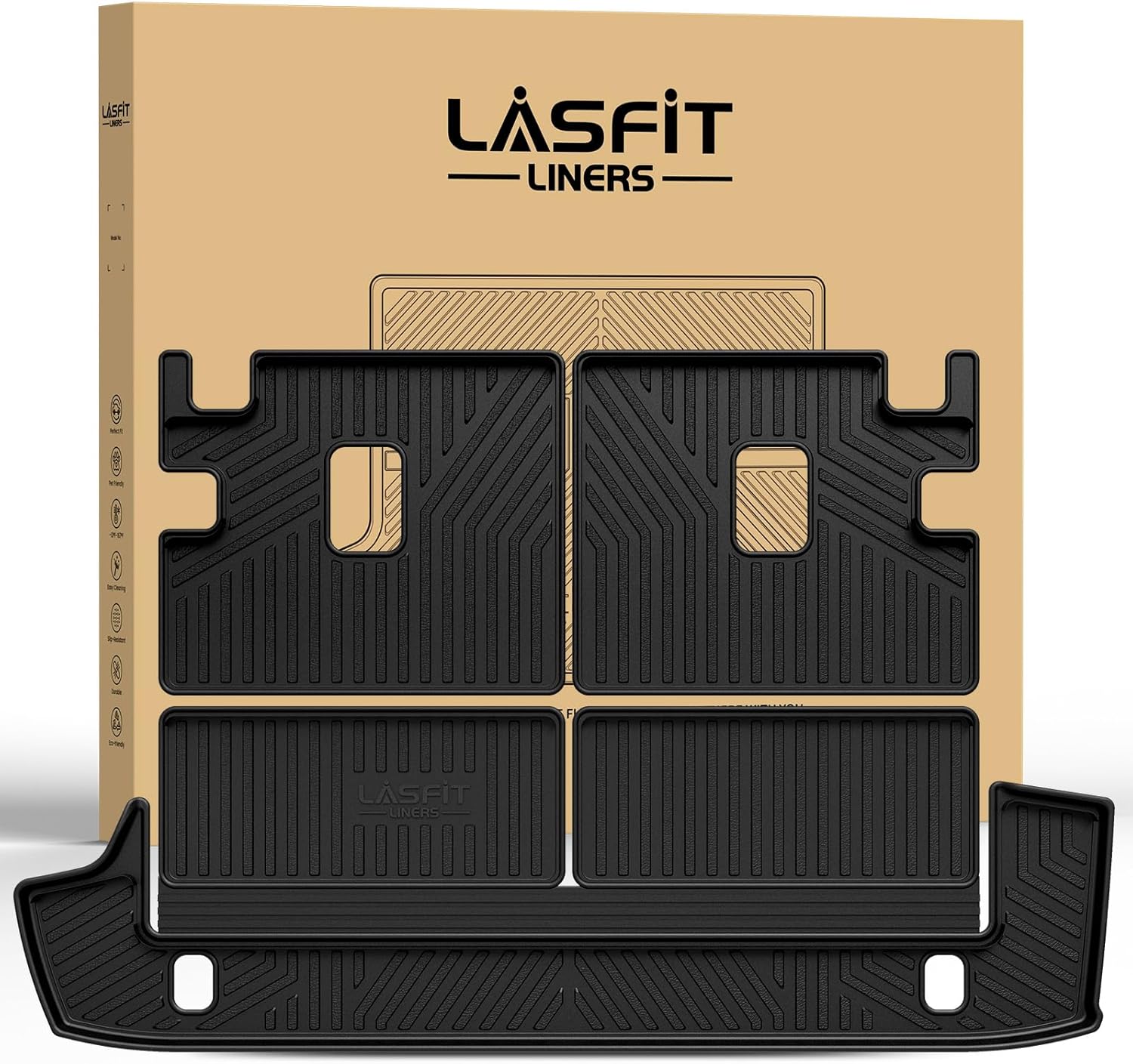 Custom Fit Cargo Mats for Toyota 4Runner 2013-2024, All Weather