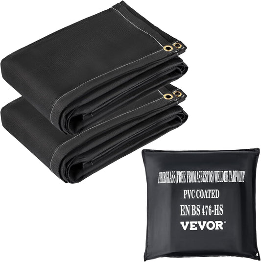 VEVOR Fire Blankets 2 Pack for Welding and Emergency Use