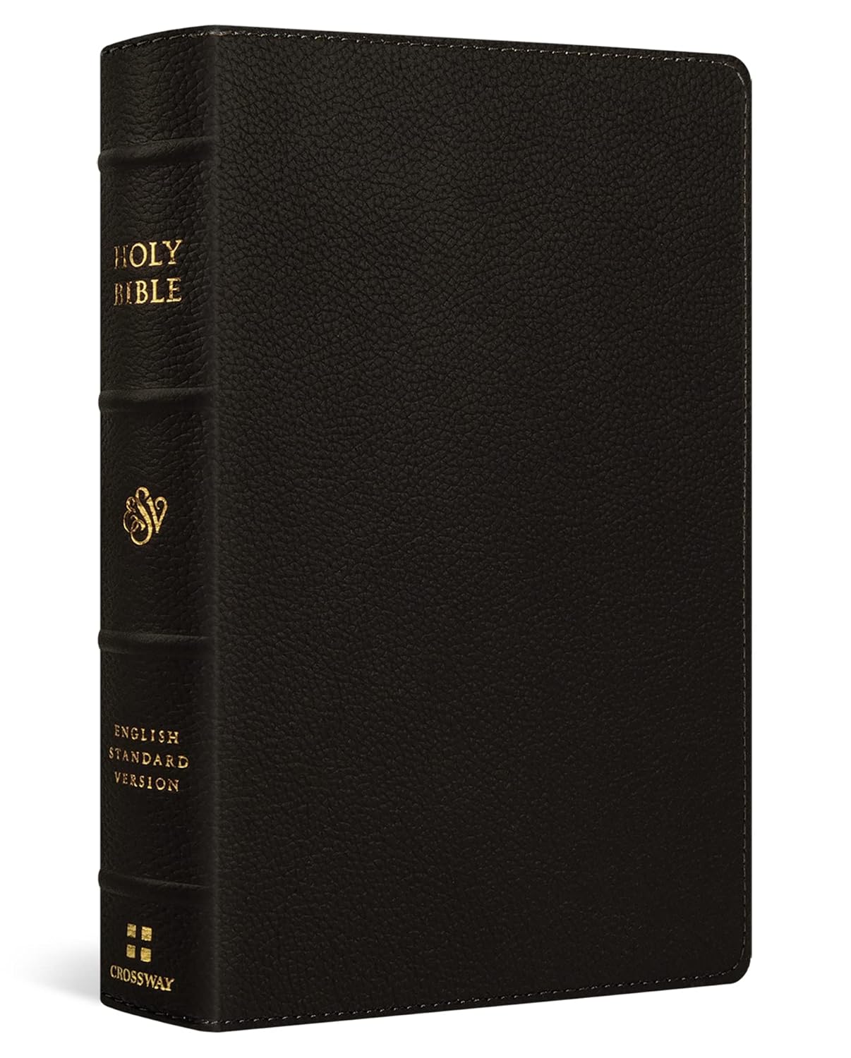 ESV Large Print Personal Size Bible: Deep Brown Buffalo Leather