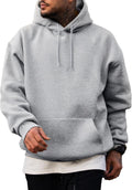 Mens Cotton Hooded Drawstring Sweatshirt - Lightweight Everyday JMIERR