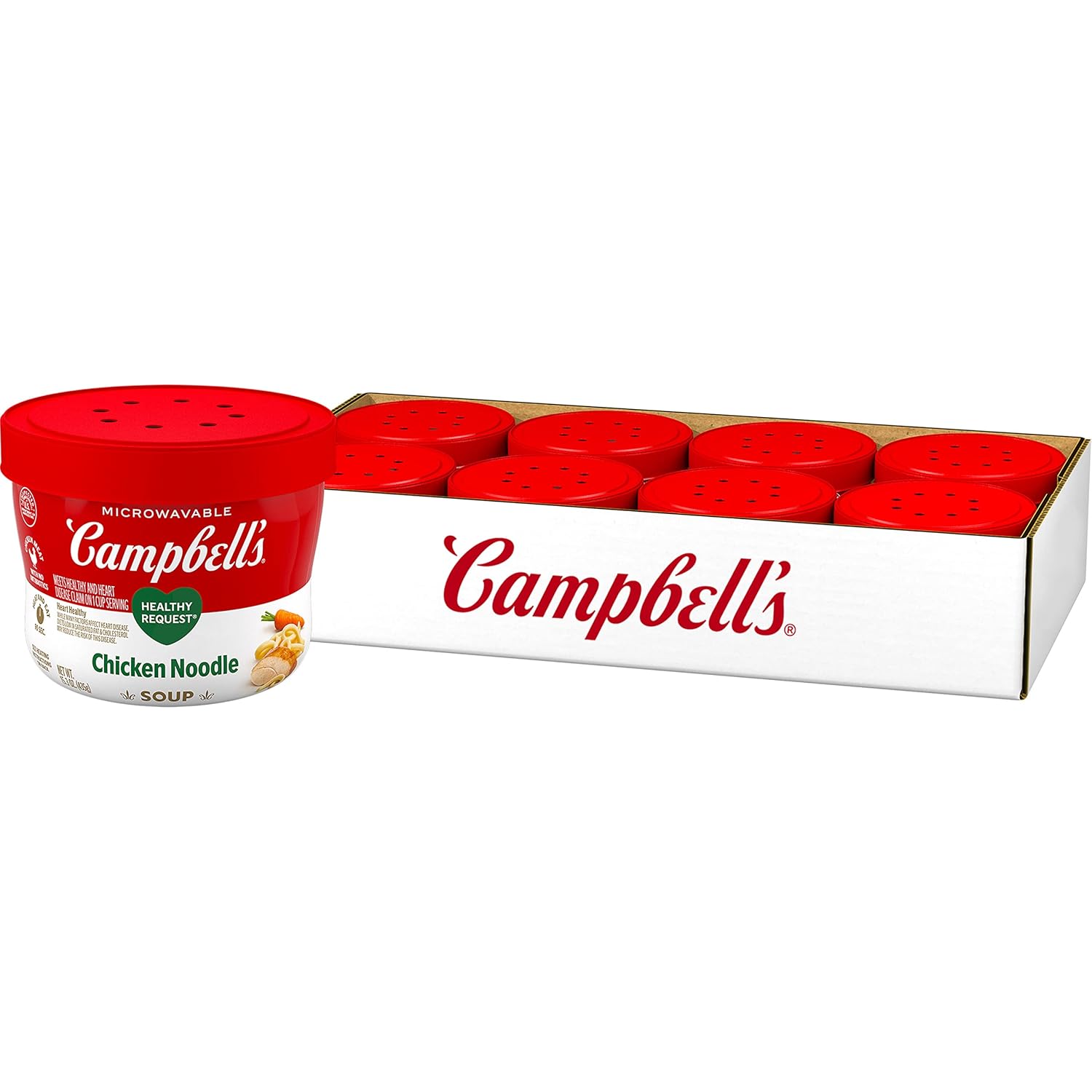 Campbell's Healthy Request Chicken Noodle Soup, 15.3 Oz Bowls