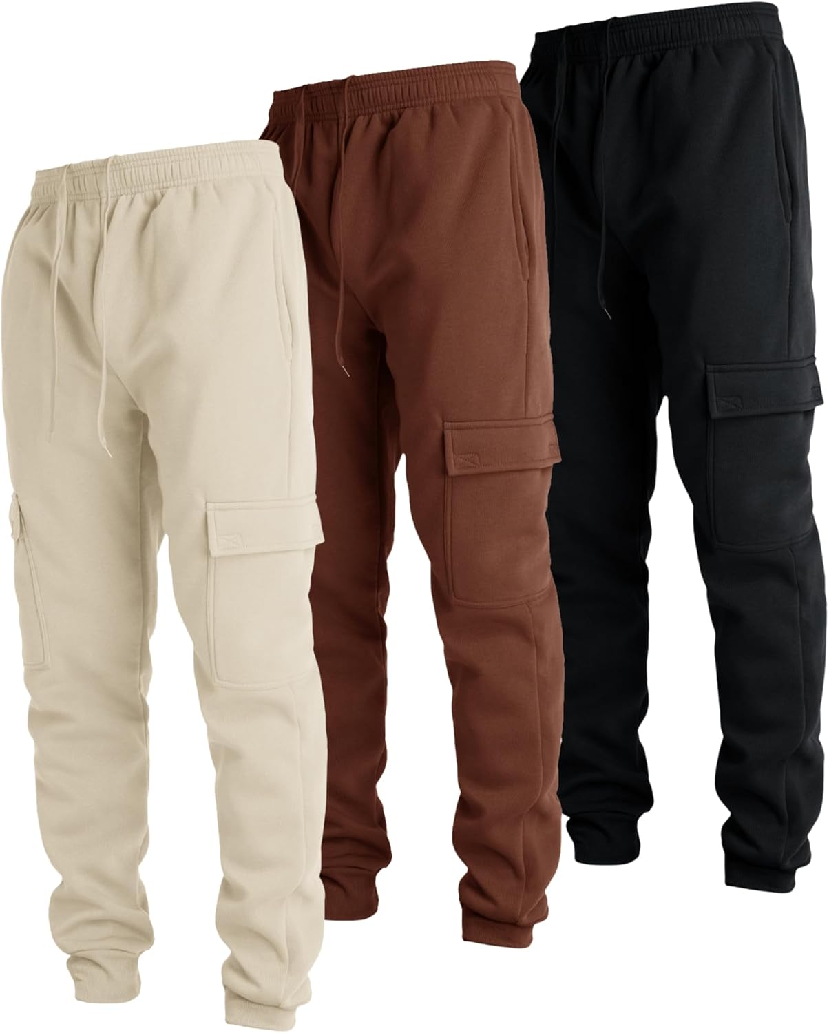 Ultra Performance Mens Sweatpants Fleece Cargo Joggers with Pockets