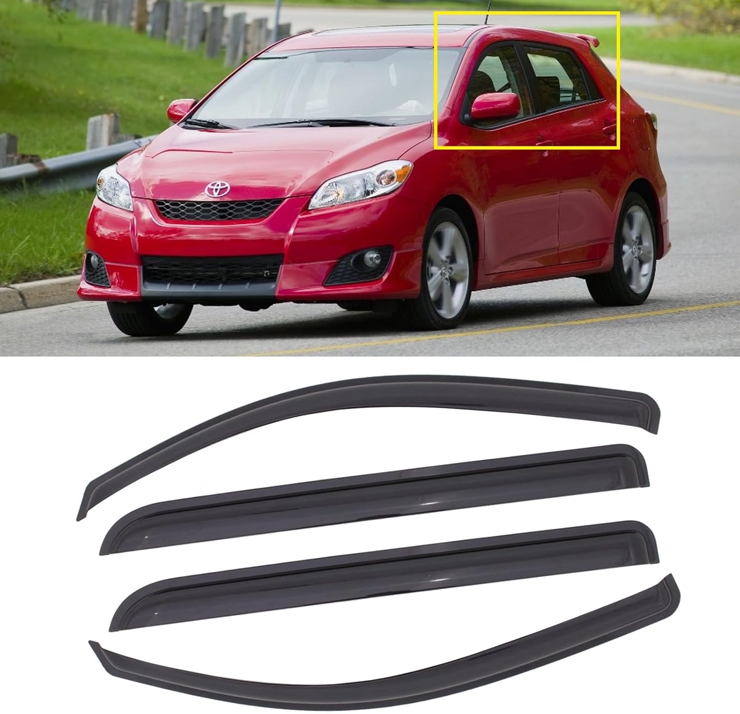 Window Visor for 2009-2013 Toyota Matrix & Pontiac Vibe
