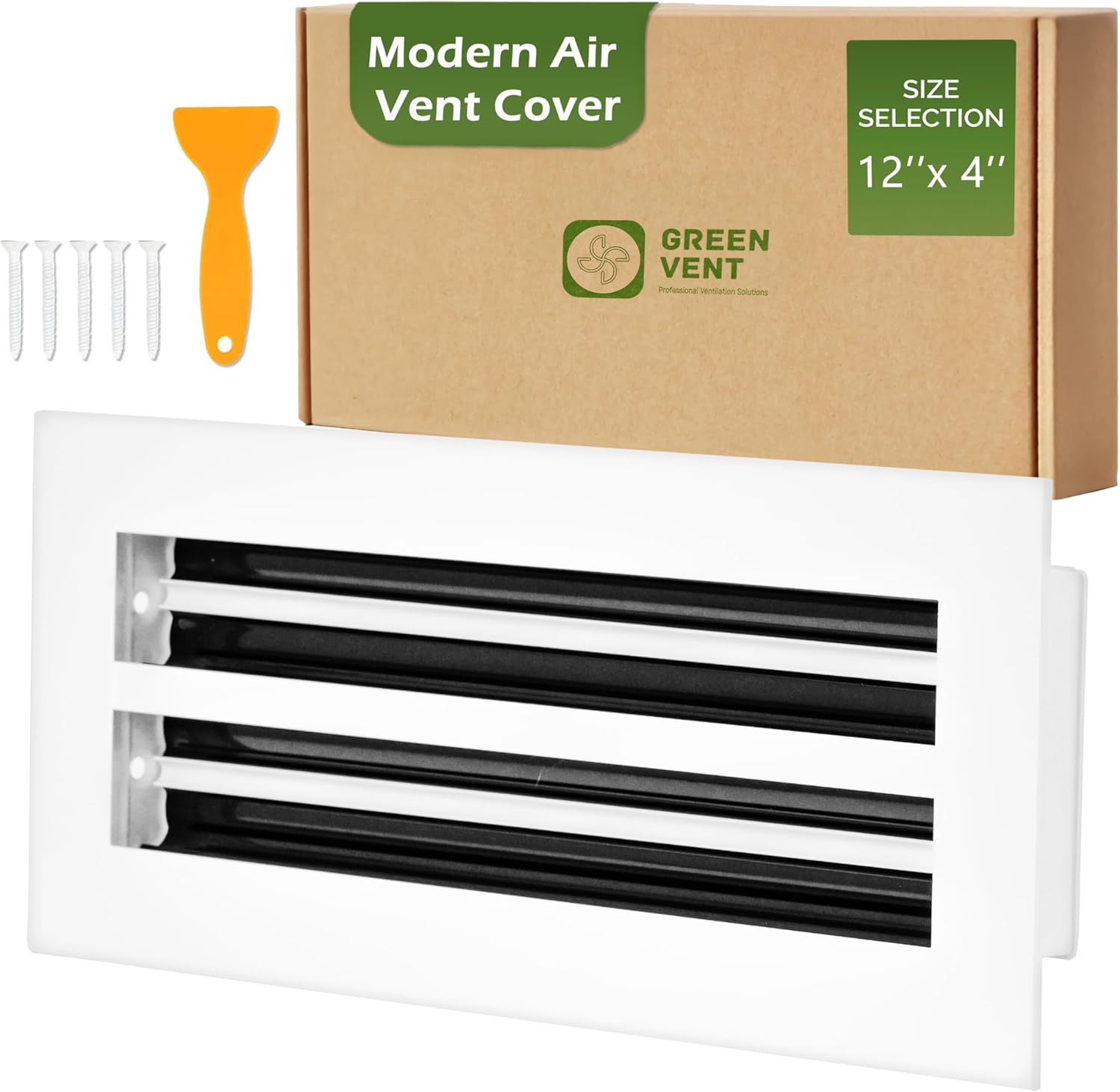 Modern Air Vent Cover 12x4 - Decorative Aluminum Diffuser