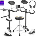 Ktaxon Electric Drum Set - Compact Mesh Electronic Drum Kit