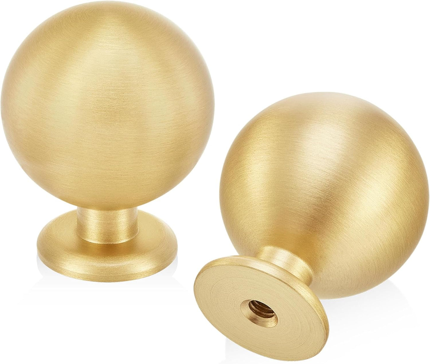 QOGRISUN Solid Brass Cabinet Knobs for Elegant Home Decor