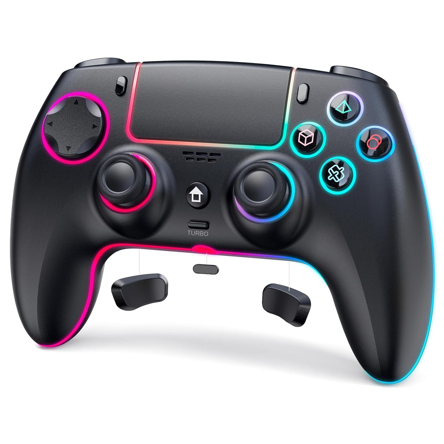AFMVV Wireless Controller for PS5 with RGB LED and Turbo Features