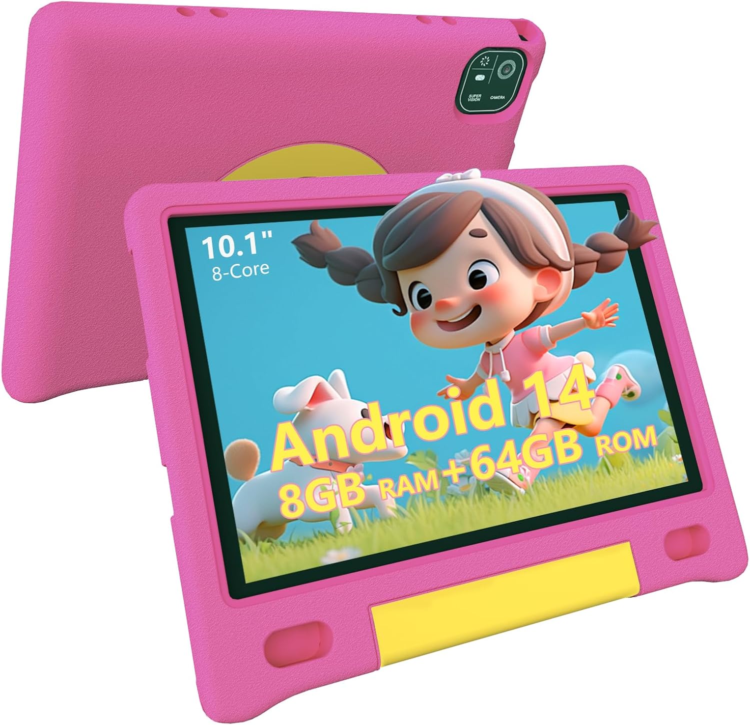 Kids Tablet 10in with Parental Controls and Shockproof Case