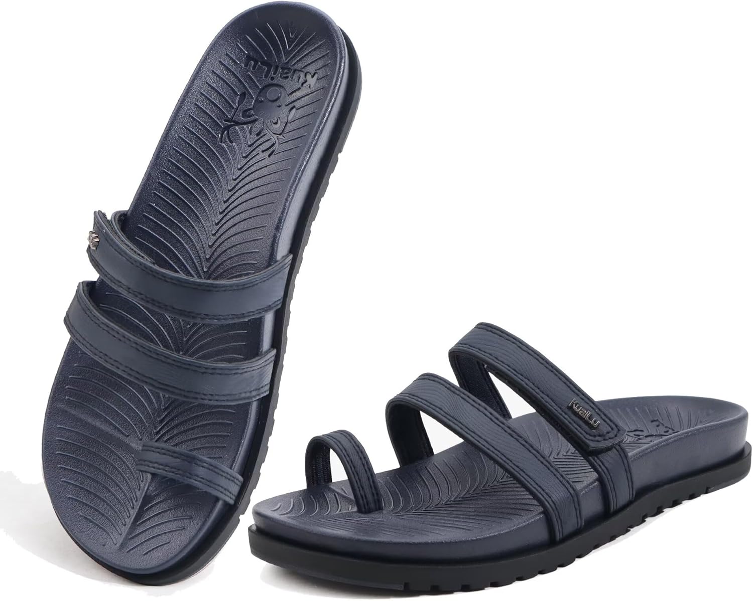 KuaiLu Womens Slides Sandals with Arch Support for Comfort