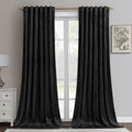 HOMEIDEAS Blackout Velvet Curtains - 52x108