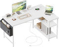 Mericonia Small L Shaped Computer Desk for Small Spaces - Corner Desk