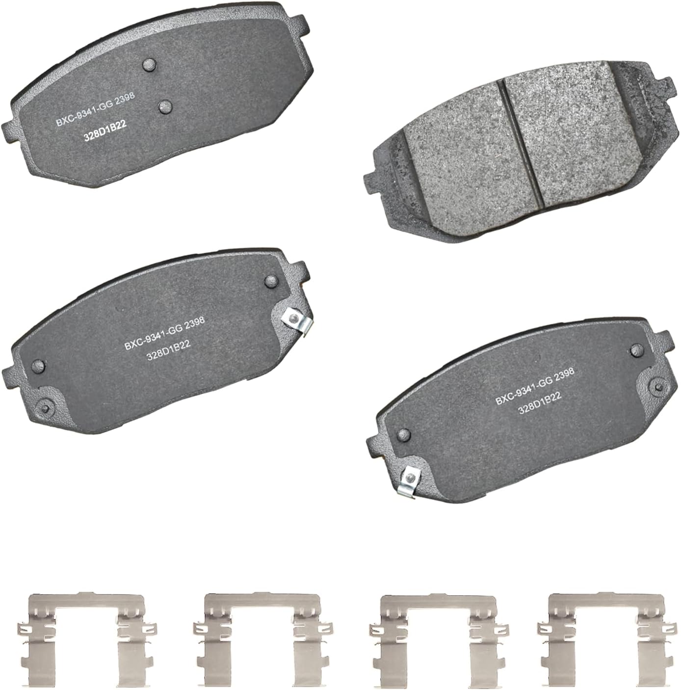 Bendix Premium SBC2398 Ceramic Brake Pads for Hyundai and Kia