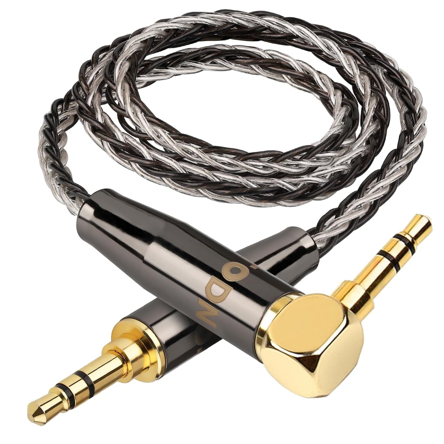 HiFi 3.5mm Audio Cable for Audiophile with 90 Degree Connector