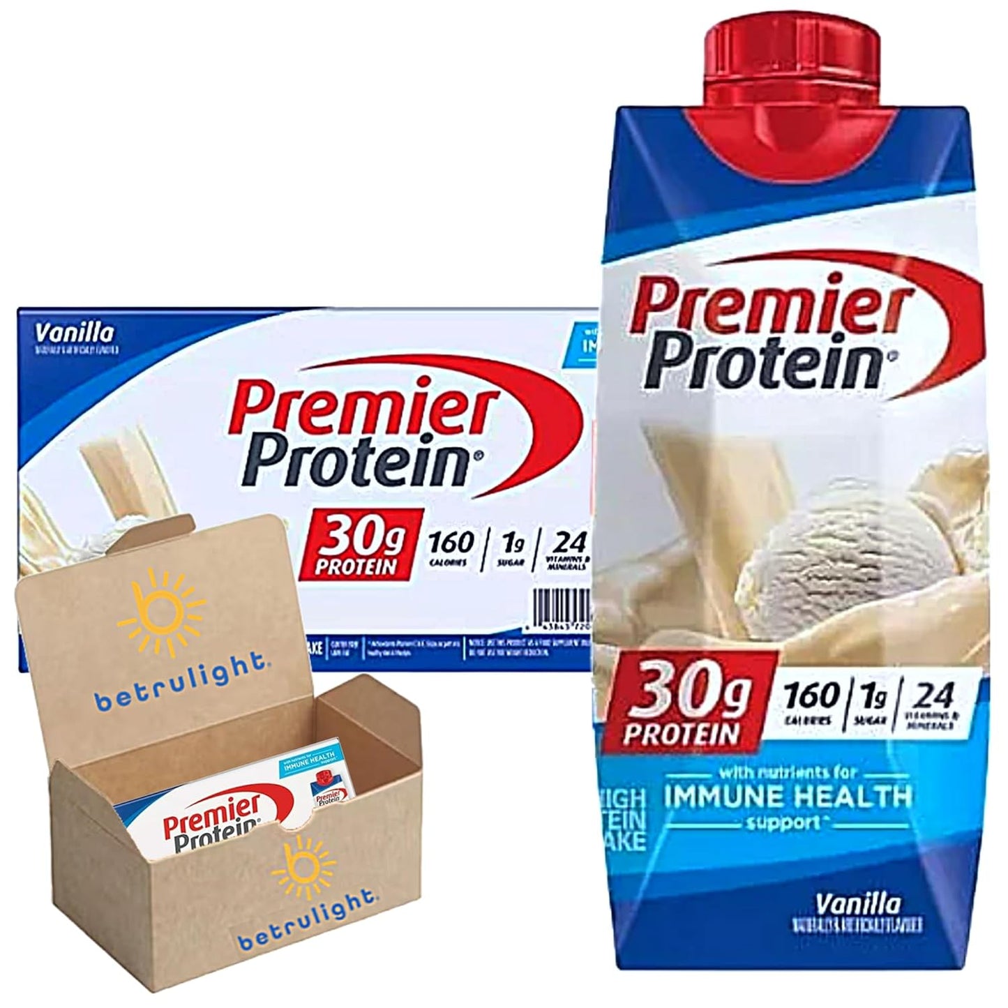 Protein Shake with 30g Protein and 1g Sugar for Health